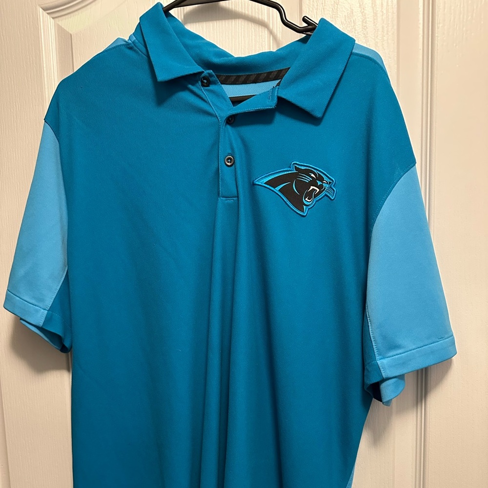 carolina panthers athletic collared shirt XL